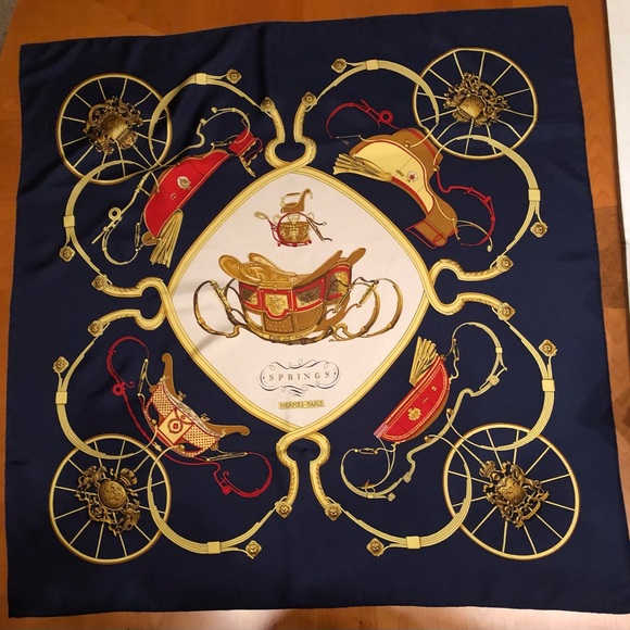 Hermes Vintage “Springs” Scarf - Philippe Ledoux - Picture 1 of 7